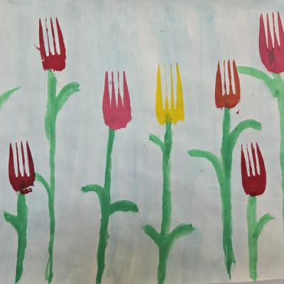 Zeichnungen im Frühling